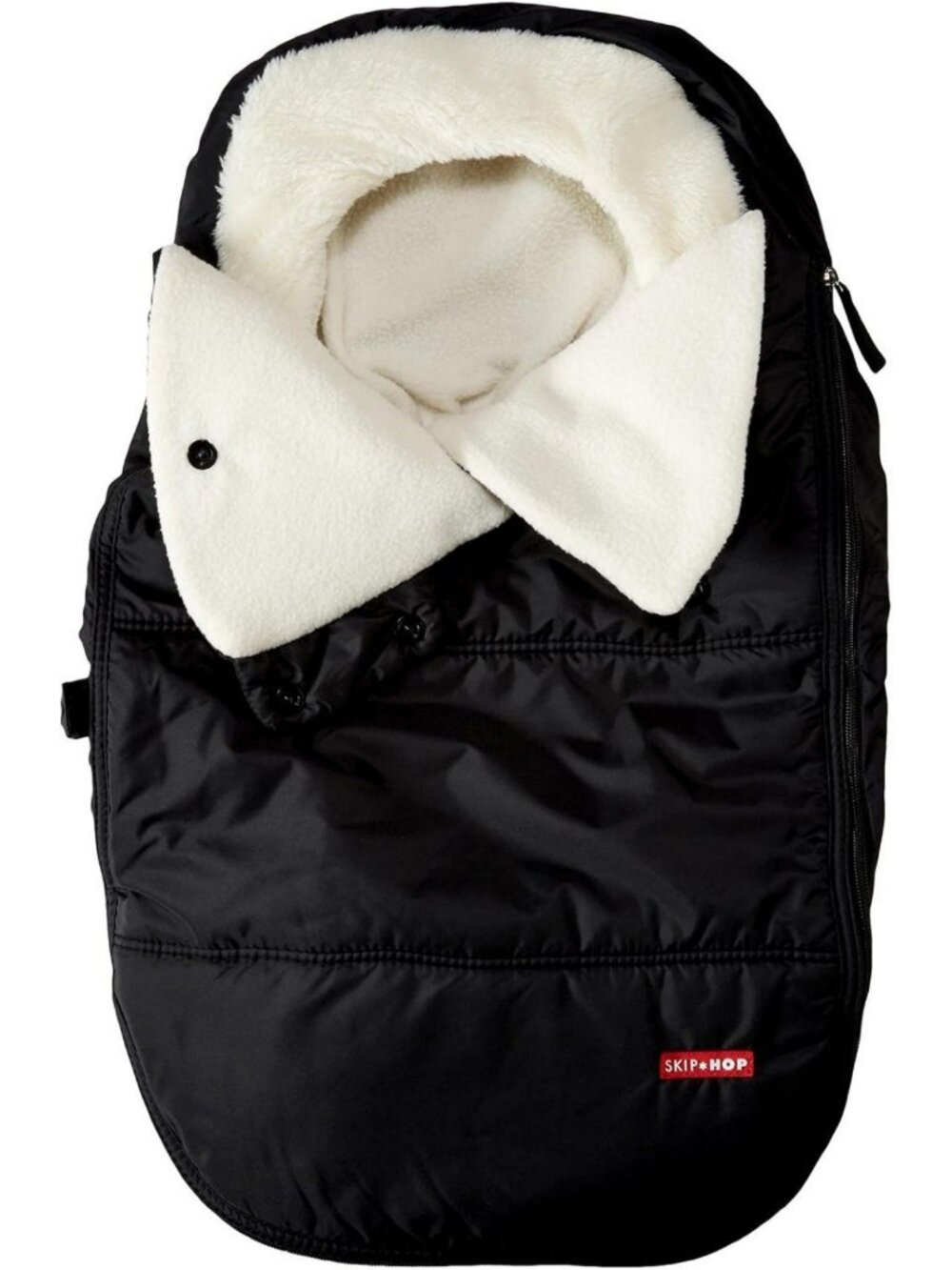 Cozy Winter Car Seat Cover for Babies, Stroll & Go, Warm & Waterproof, Black